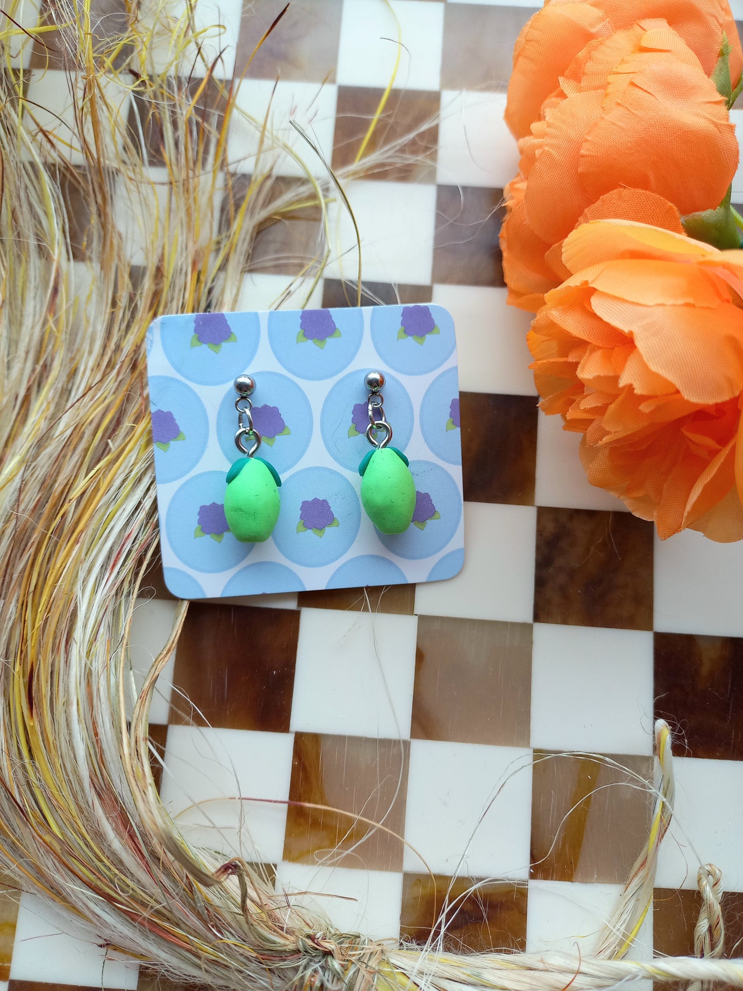 Lime Earrings