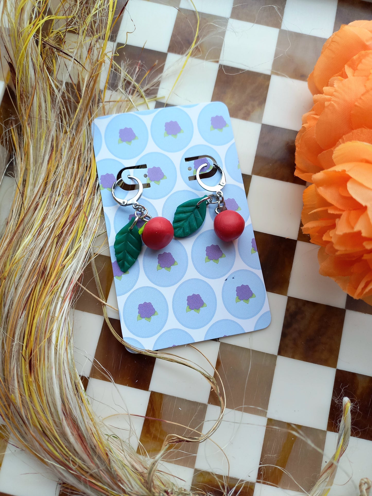 Apple Huggie Earrings