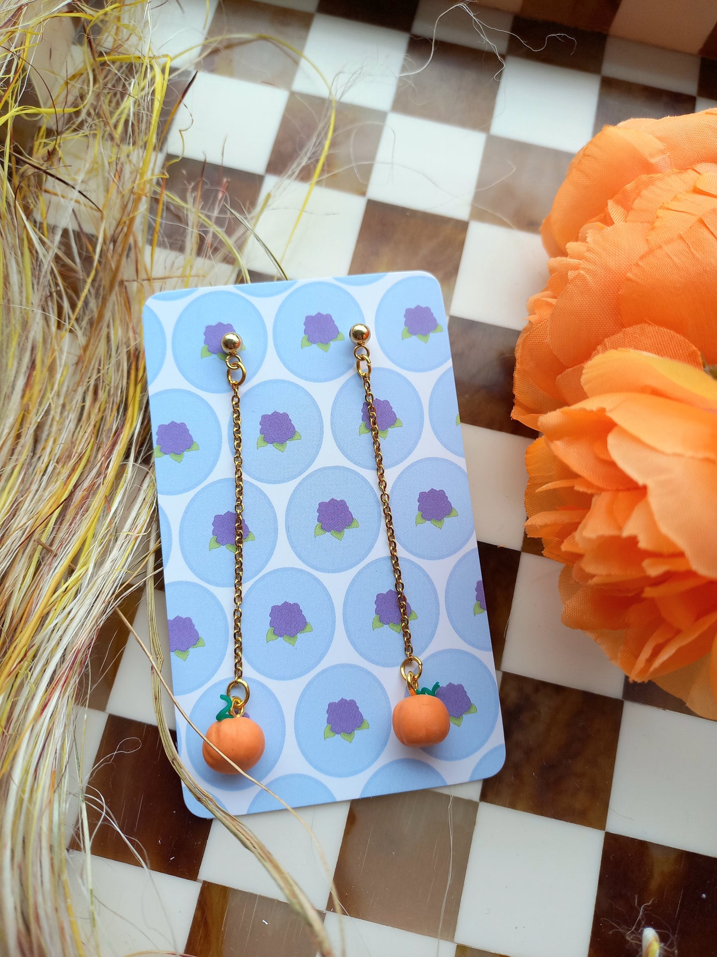 Pumpkin Earrings