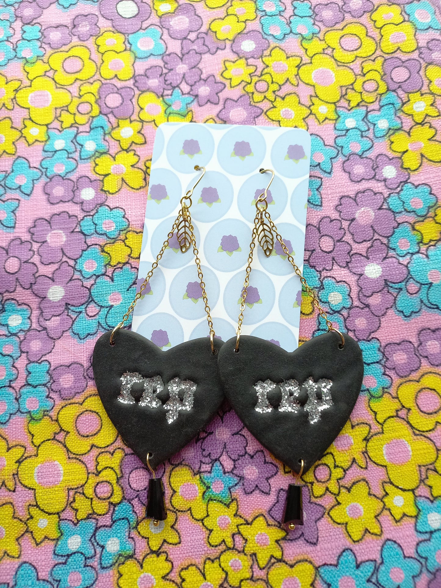 Reputation Heart Earrings | Taylor Inspired