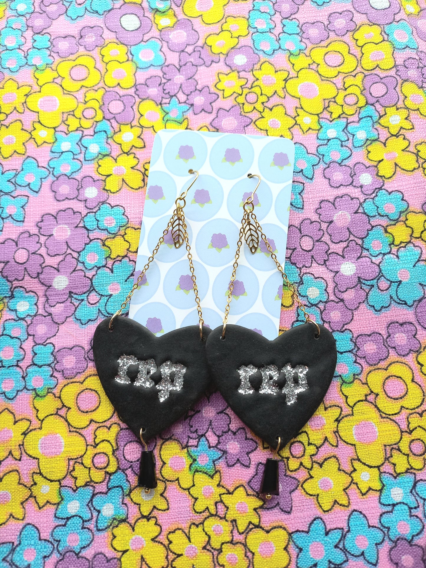 Reputation Heart Earrings | Taylor Inspired