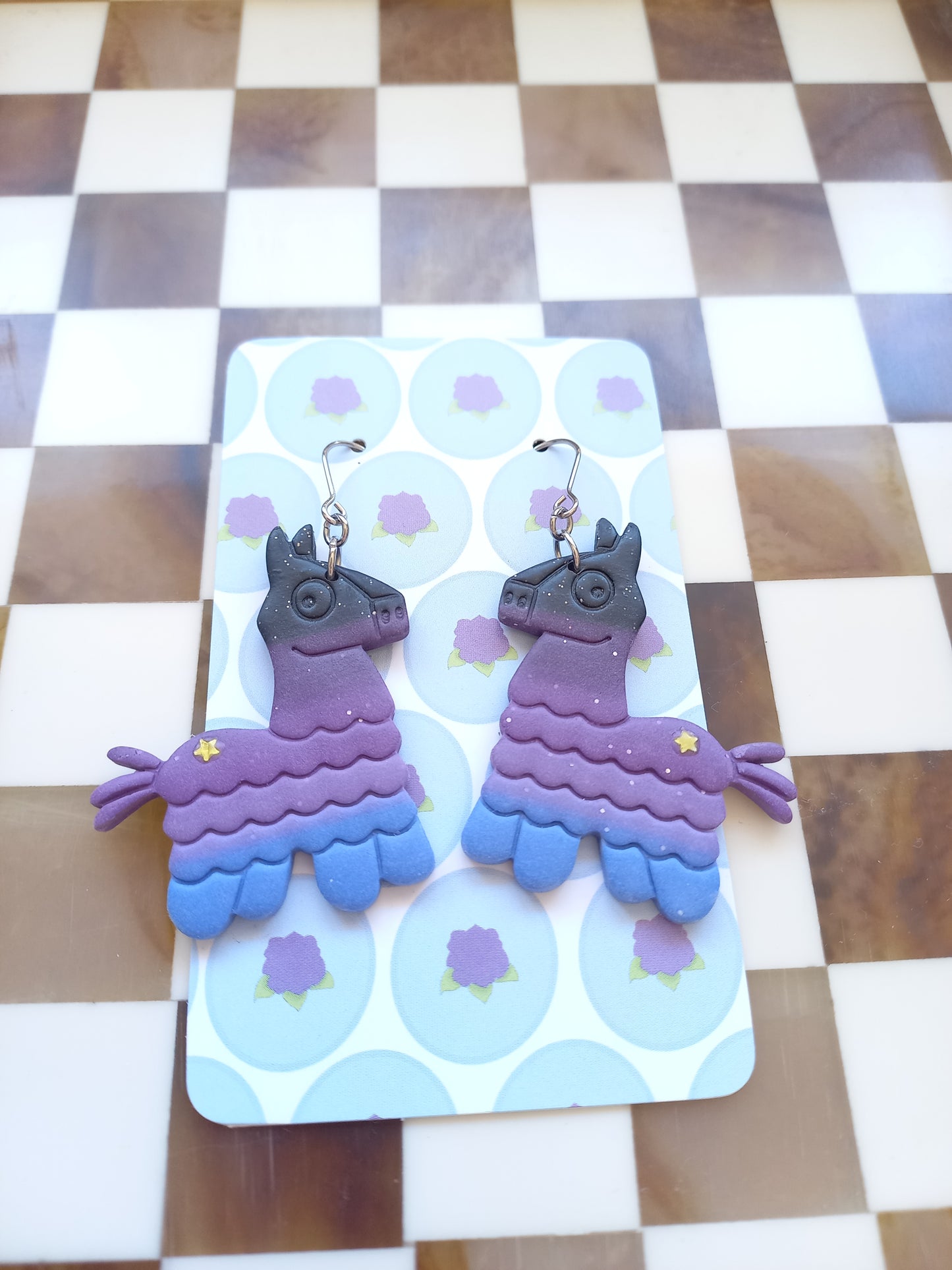 Llama Piñata Earrings