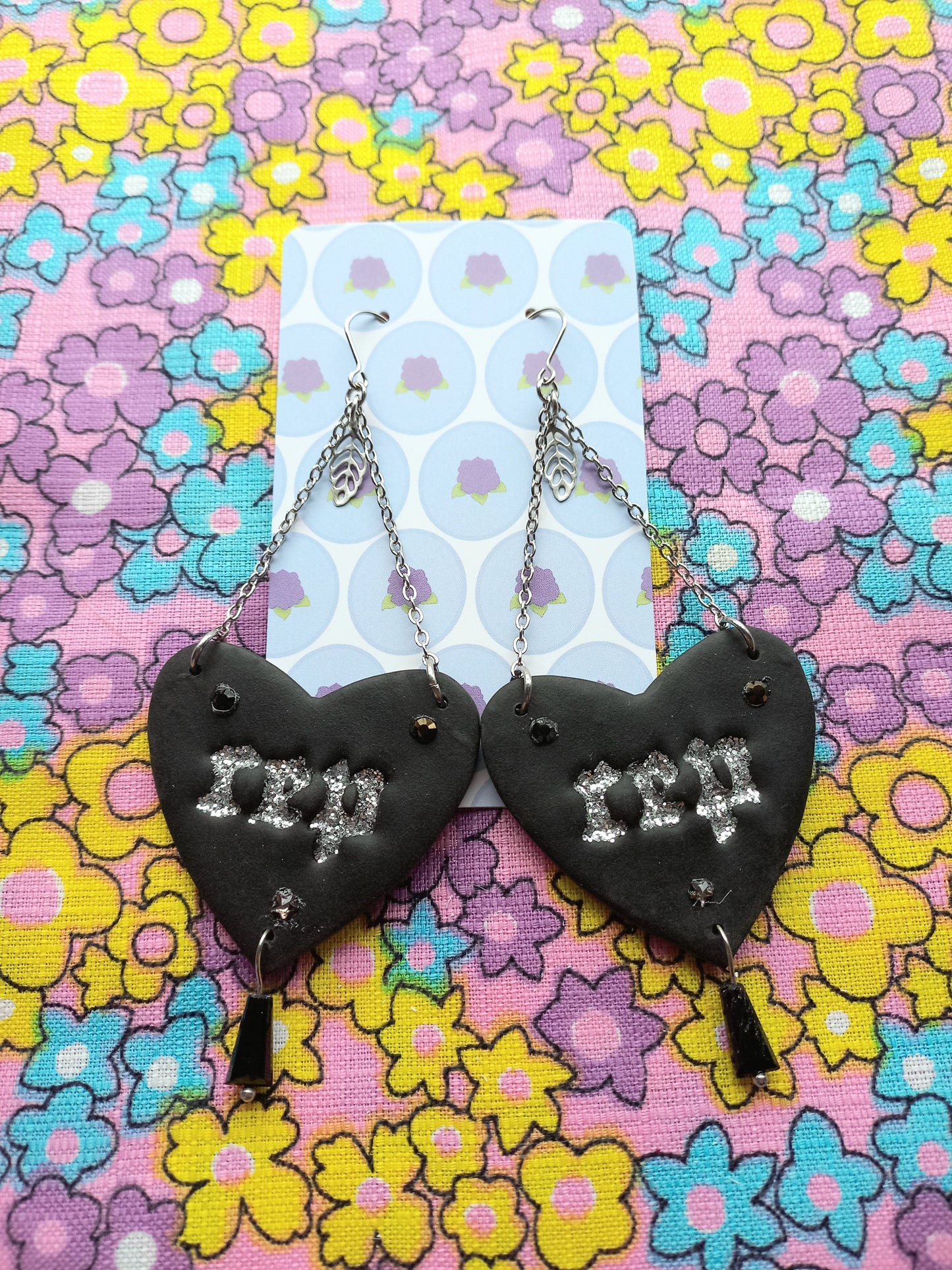 Reputation Heart Earrings | Taylor Inspired