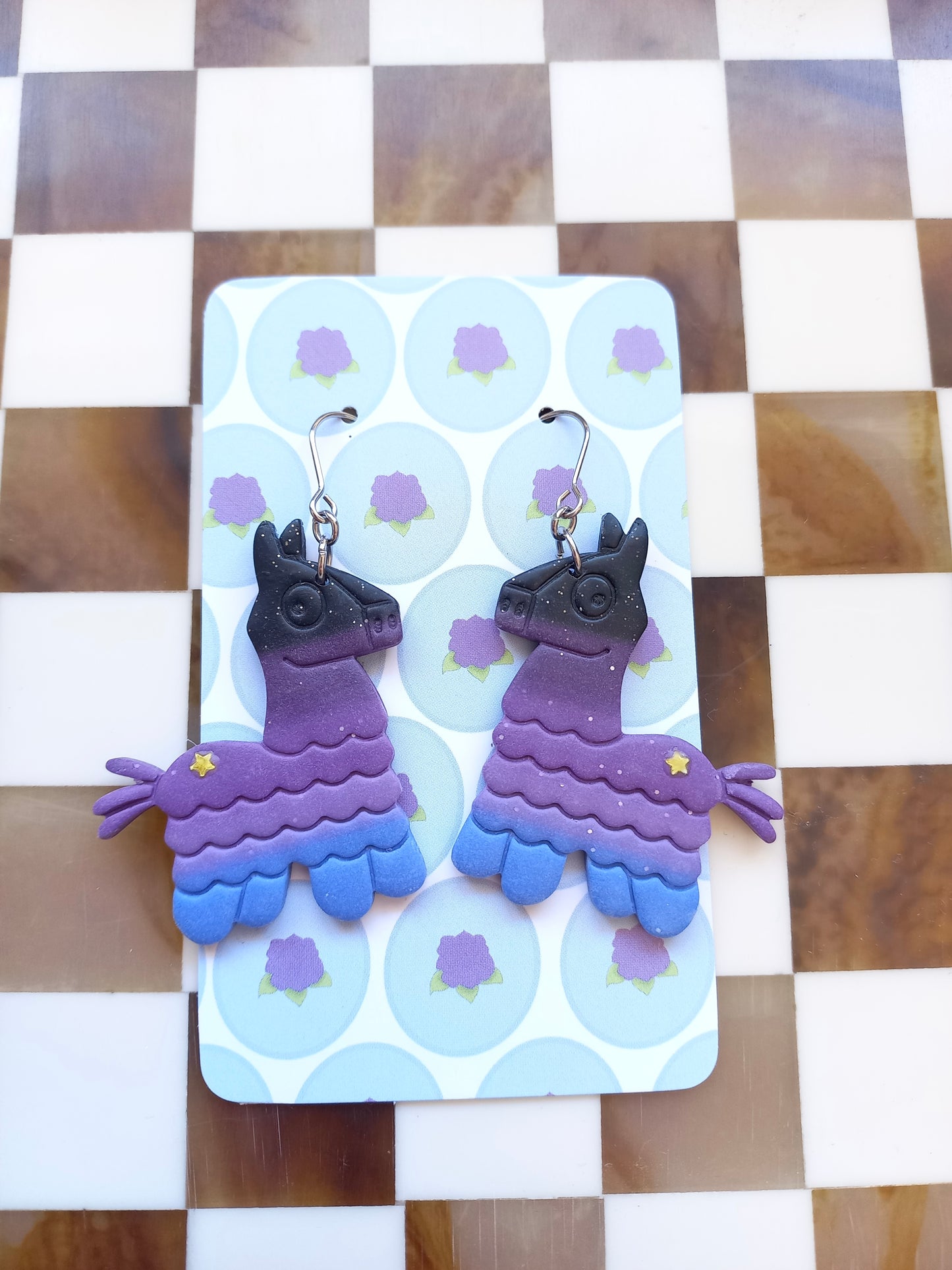 Llama Piñata Earrings