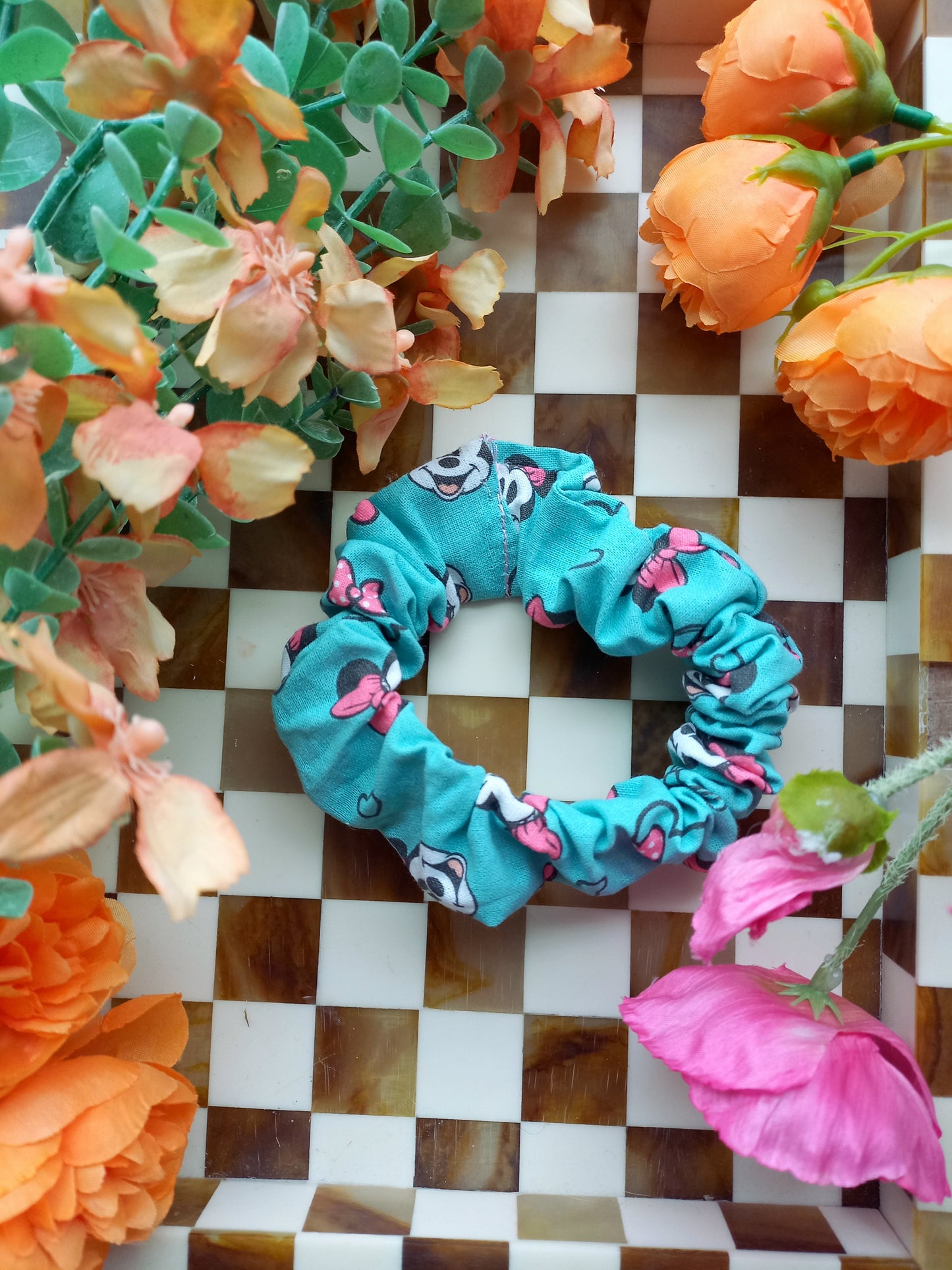 Aqua Mouse Scrunchies