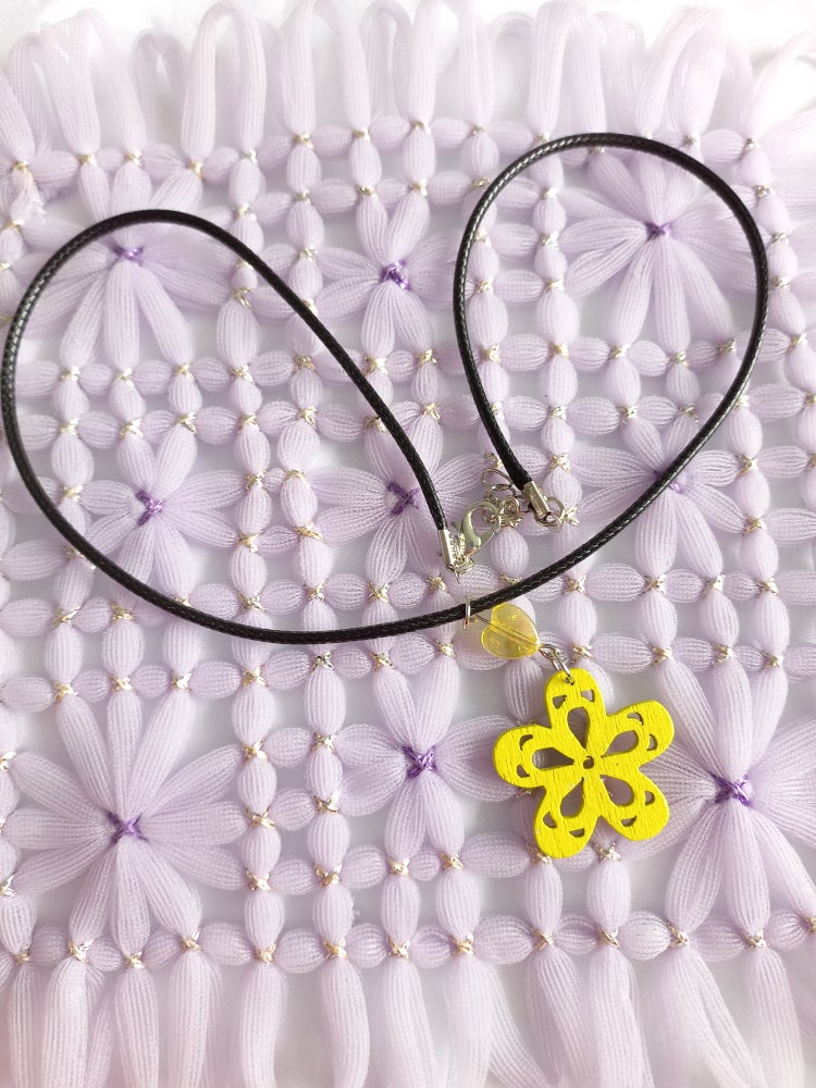Yellow Flower Necklace
