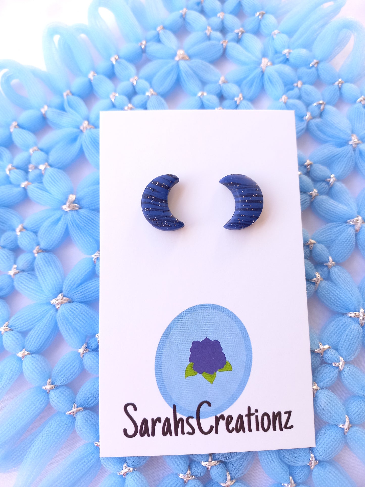 Moon Stud Earrings | Celestial Collection