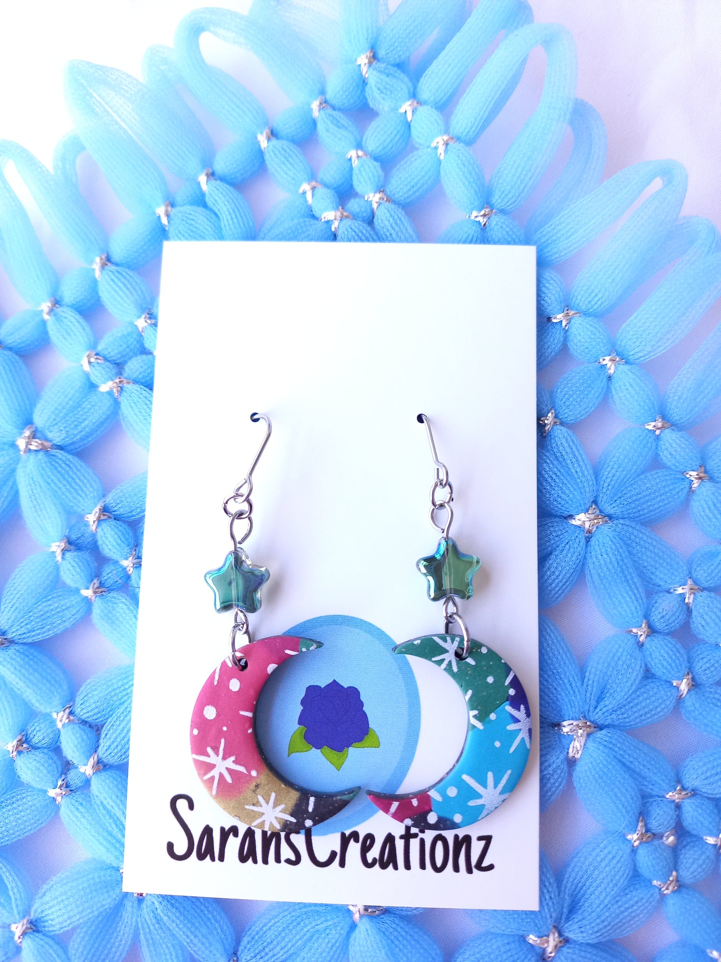 Moon & Star Earrings | Celestial Collection