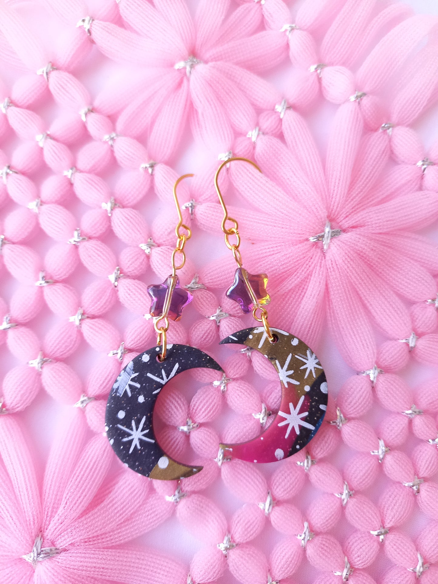 Moon & Star Earrings | Celestial Collection