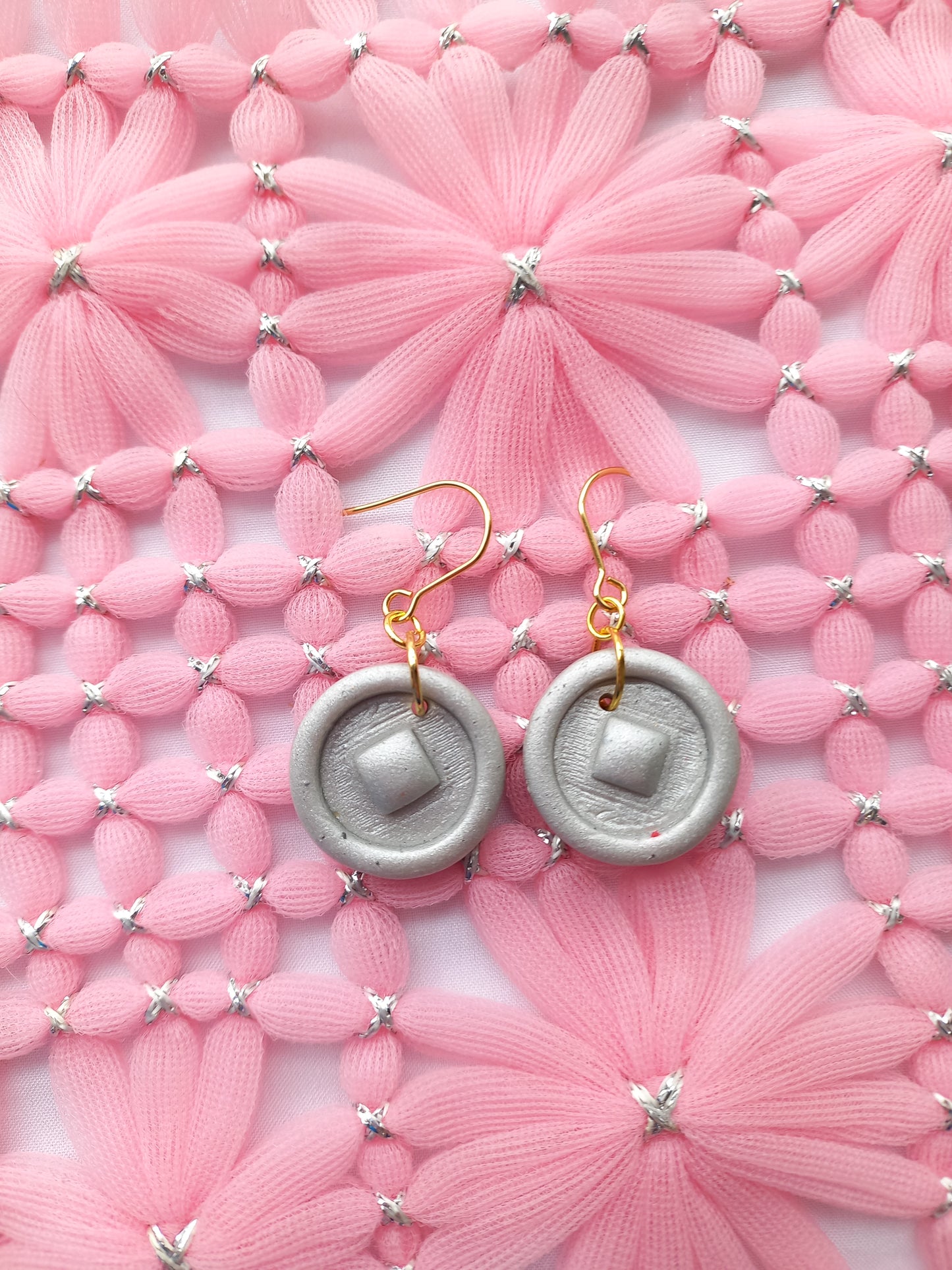 Silver Game Coin earrings | Gamers Collection