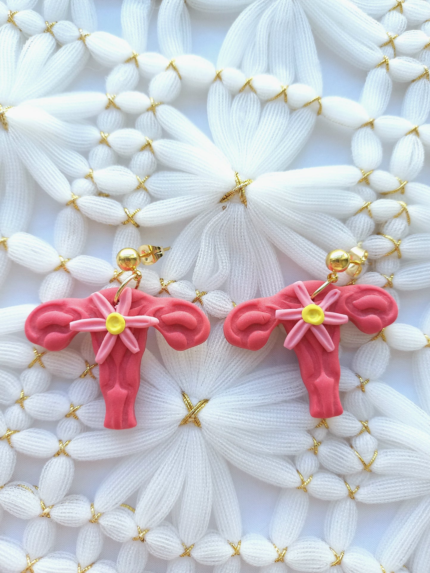 Uterus Floral Earrings | Endometriosis Awareness